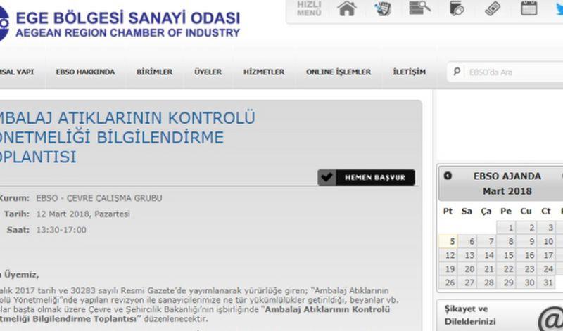 AMBALAJ ATIKLARININ KONTROLÜ YÖNETMELİĞİ BİLGİLENDİRME TOPLANTISI 